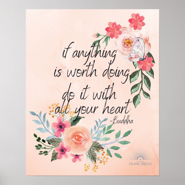 Buddha Zitat Poster (Vorne)