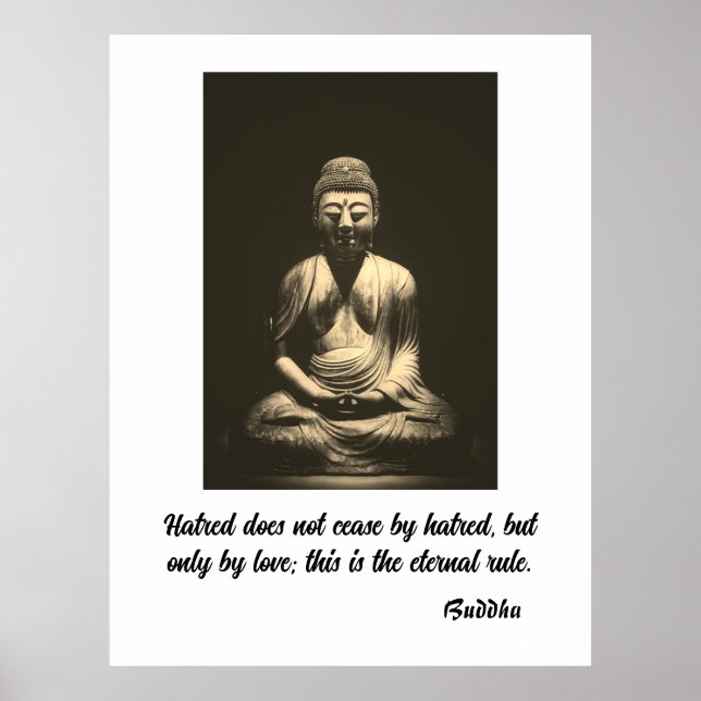 Buddha Zitat Poster (Vorne)