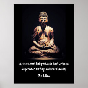 Buddha Zitat Poster