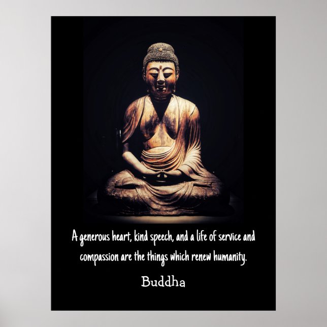 Buddha Zitat Poster (Vorne)
