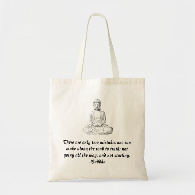 Buddha-Zitat-Taschen-Tasche Tragetasche (Vorne)