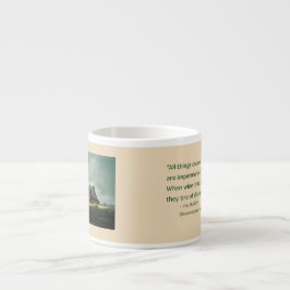 Buddha Zitat: Veränderung sehen lässt Leid Espressotasse