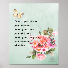 Buddha Zitat Wand Art Poster