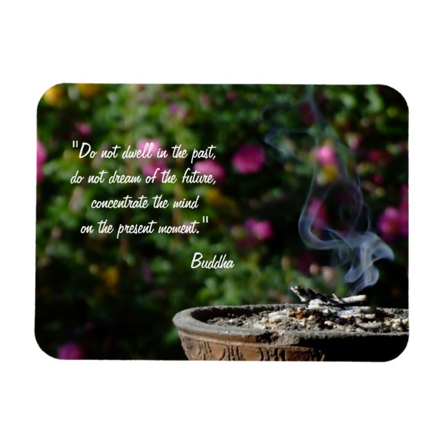 Buddha Zitate & Spirituelle Angebote / Meditation Magnet (Horizontal)