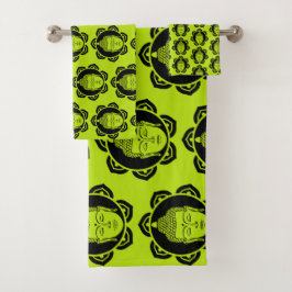 Buddha Zuhause und Leben Badhandtuch Set
