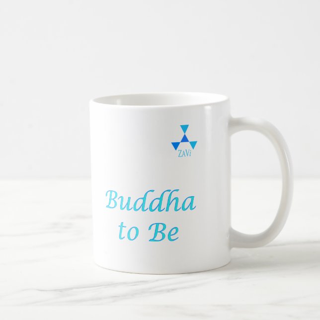Buddha, zum im Blau zu sein Kaffeetasse (Rechts)