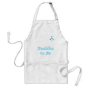 Buddha, zum im Blau zu sein Schürze