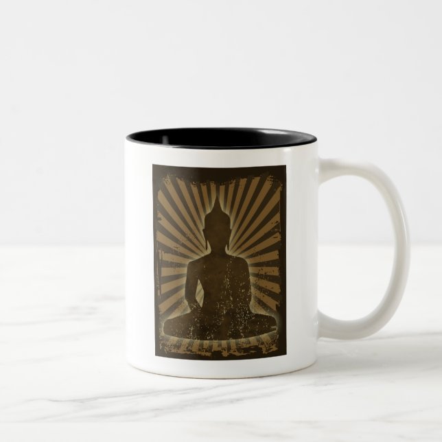 Buddha Zweifarbige Tasse (Rechts)