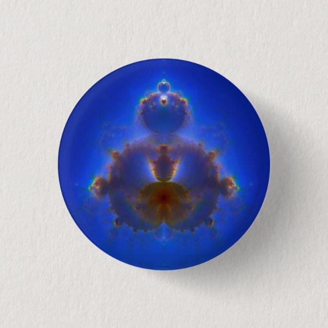 Buddhabrot Sky Button (Vorderseite)