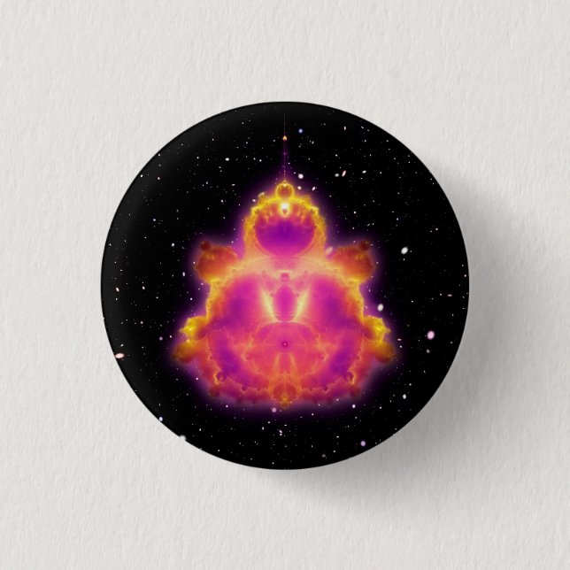 Buddhabrot Space Button (Vorderseite)