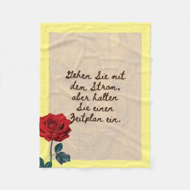 BuddhaHeute #2 Gemütlicher Buddha Fleecedecke (Vorderseite)
