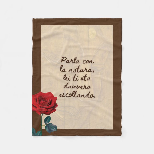 BuddhaHeute #4 Buddha Accogliente Fleecedecke (Vorderseite)