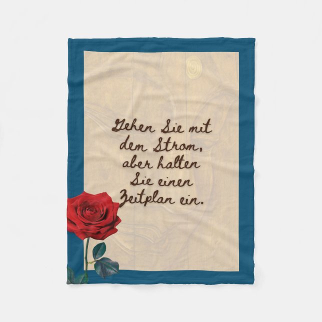 BuddhaHeute #4 Gemütlicher Buddha Fleecedecke (Vorderseite)