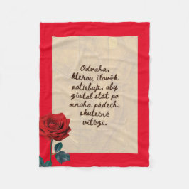 BuddhaHeute #4 Útulný Buddha Fleecedecke