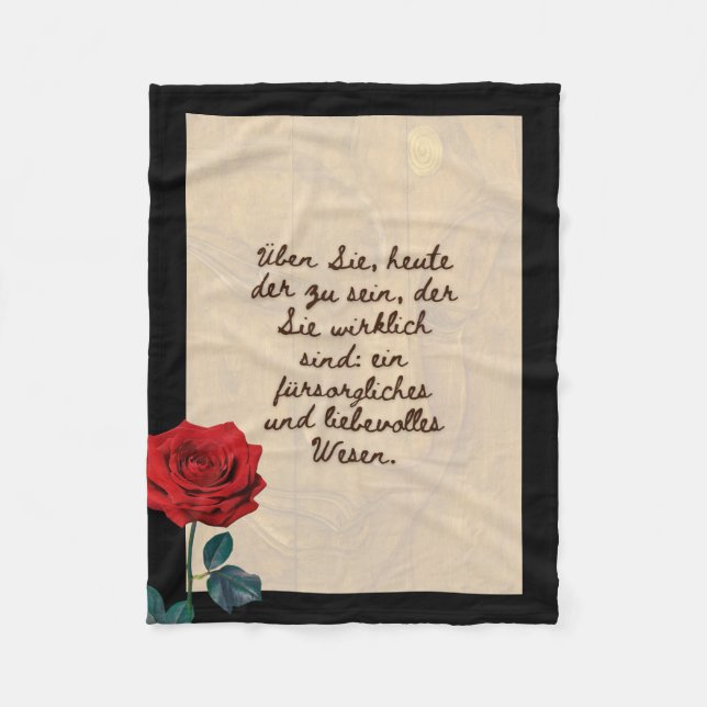 BuddhaHeute #7 Gemütlicher Buddha Fleecedecke (Vorderseite)