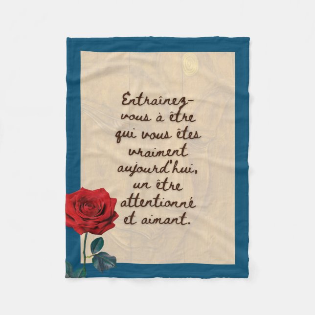 BuddhaHeute #9 Gemütlicher Buddha Fleecedecke (Vorderseite)