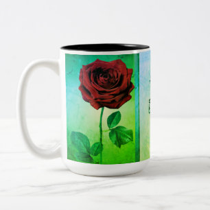 BuddhaHeute V1 #13 Zen-Tasse - Buddha-Rose Zweifarbige Tasse