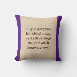BuddhaHeute V2 Barış Yastığı #4 Alıntı Kissen