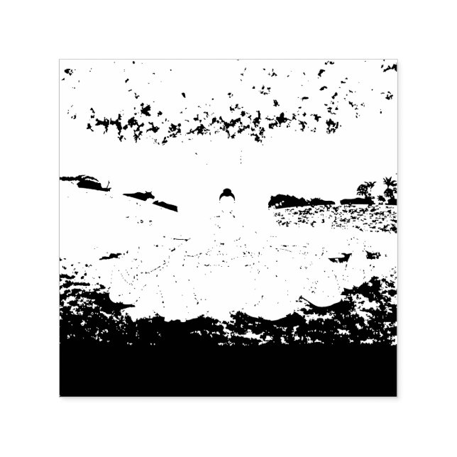 Buddhas erste Predigt Selbstmalerei-Briefmarke Permastempel (Design)