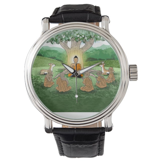 Buddhas erste sermon lehrende Uhr (Vorderseite)