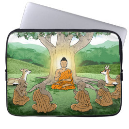 Buddhas erster Schwesternlehrer Laptopschutzhülle