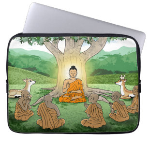 Buddhas erster Schwesternlehrer Laptopschutzhülle