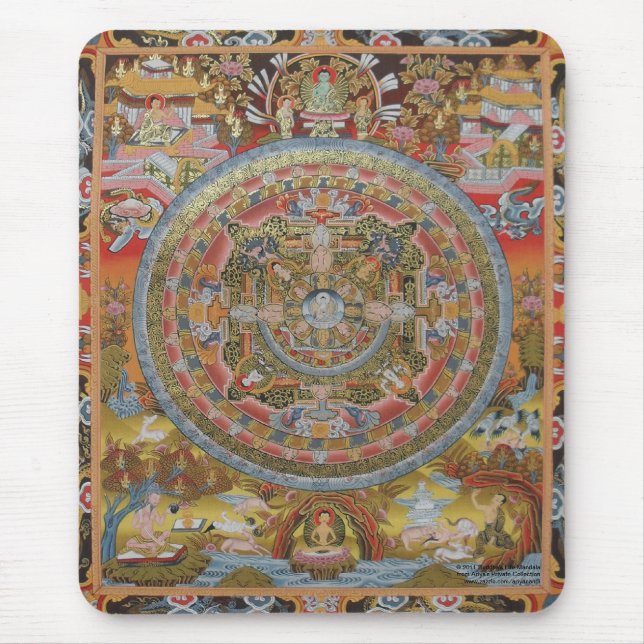 Buddhas Leben Mousepad (Vorne)