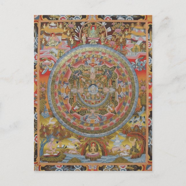 Buddhas Leben-Postkarte Postkarte (Vorderseite)