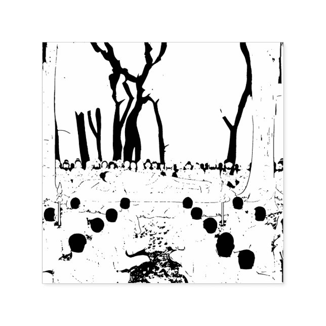 Buddhas letzte Nirvana-Briefmarke Permastempel (Design)