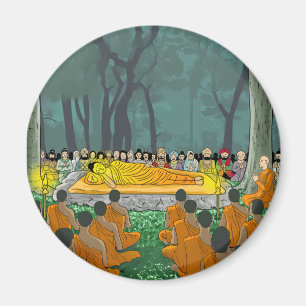 Buddhas letztes Nirvana-Magnet Magnet