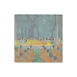 Buddhas letztes Nirvana-Magnet Steinmagnet