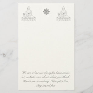 Buddhas NOTIZ Briefpapier
