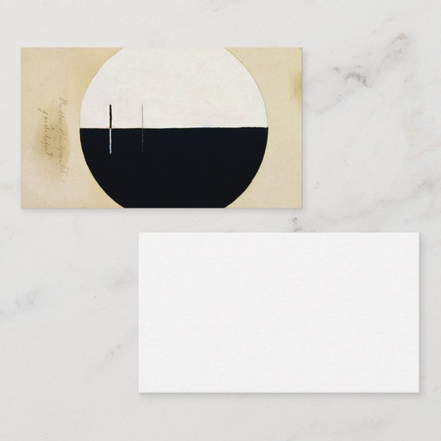 Buddhas Standpunkt im Irdischen Leben von Klint Visitenkarte (Vorne/Hinten)