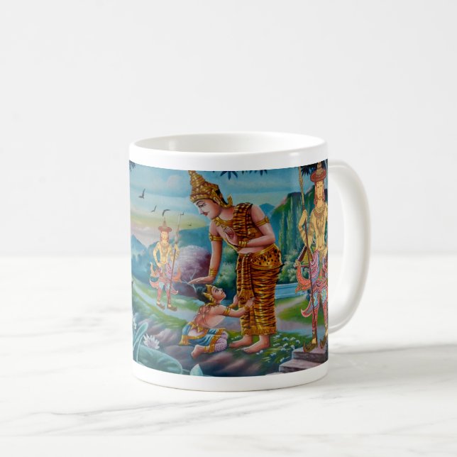 Buddhas Weisheit: Glaube und Kultur Kaffeetasse (VorderseiteRechts)