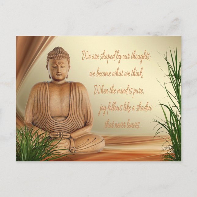 Buddhas Weisheitspostkarte Postkarte (Vorderseite)