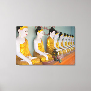 Buddhastatuen in Umin Thounzeh Leinwanddruck