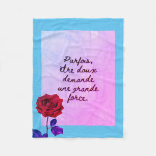 BuddhaToday #1 Cozy Buddha Bleu bébé Miami Rose Fleecedecke