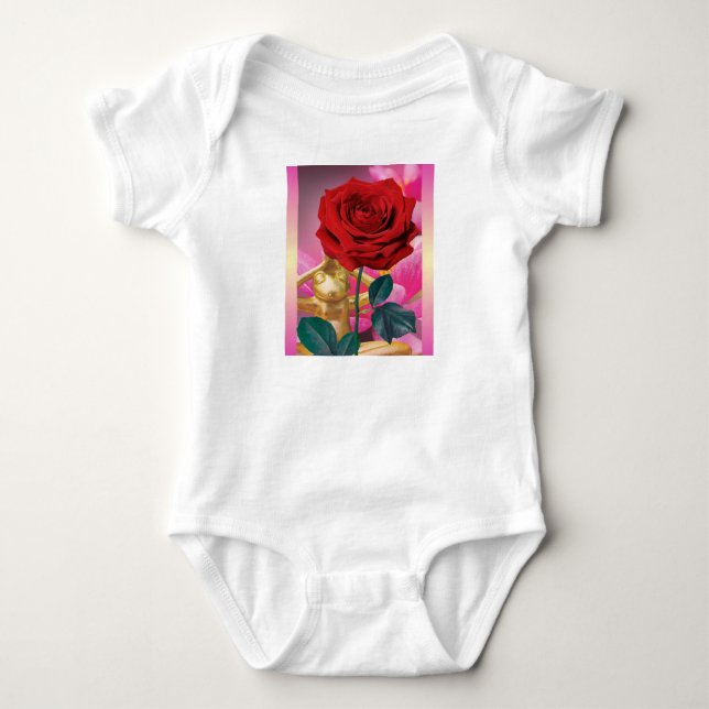 BuddhaToday 3.pnk BUDDHA BABY Strampler (Vorderseite)