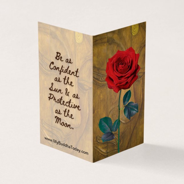 BuddhaToday V1 - #1 Buddha "Message Book"-Karten Visitenkarten (Vorderseite)