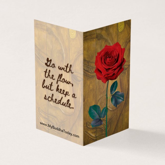 BuddhaToday V1 - #2 Buddha "Message Book"-Karten Visitenkarten (Vorderseite)