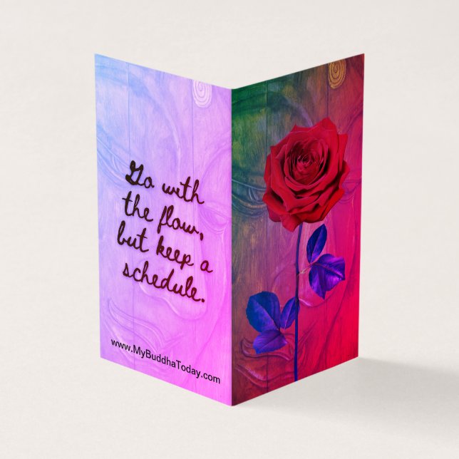 BuddhaToday V1 - #6 Buddha "Message Book"-Karten Visitenkarten (Vorderseite)