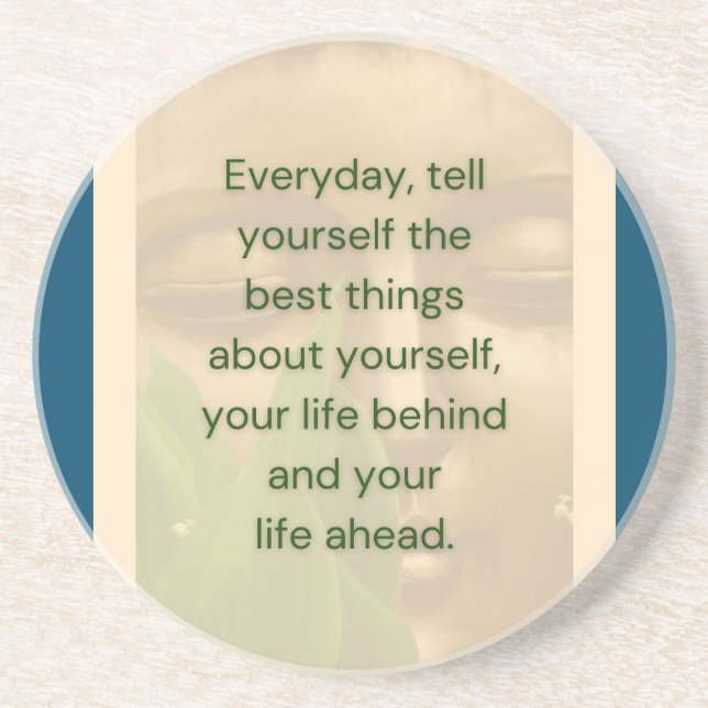 BuddhaToday V2 - #24 "Park it Here" Untersetzer (Vorne)