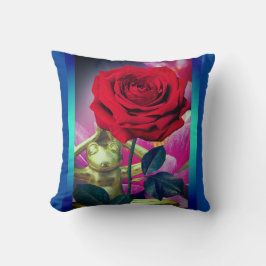 BuddhaToday V3.blu #2 Flower Frog Pillow Kissen