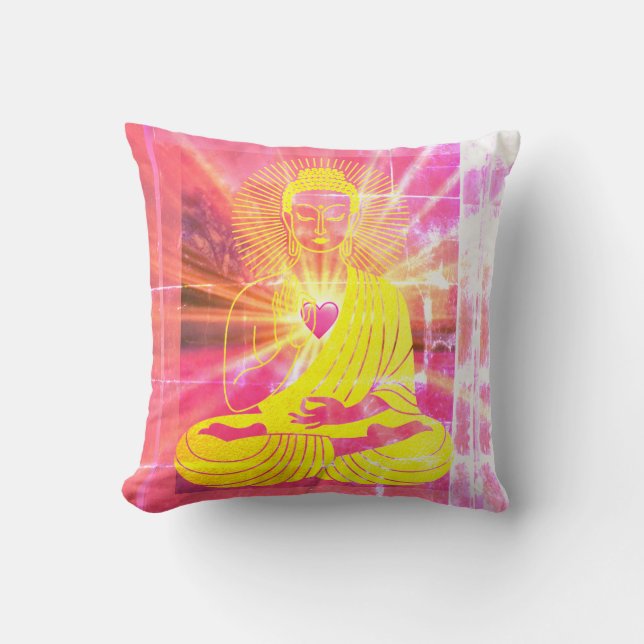 BuddhaToday V4 #3 Peace Pillow Kissen (Vorderseite)