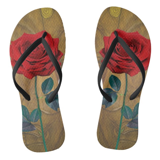 BuddhaToday 'Walk in Peace' #1 Ursprüngliche Rose Flip Flops (Fußbett)