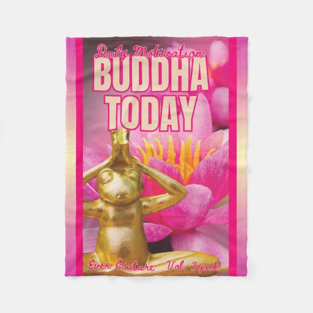 BuddhaTodayV3.pnk #1 Cozy Buddha Fleece Blanket (Vorderseite)