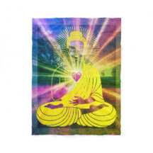 BuddhaTodayV4 #2 Gemütlicher Buddha Fleece Blanket