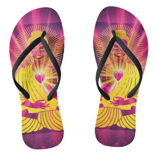 BuddhaTodayV4 #2 'Wandle in Frieden' Flip Flops