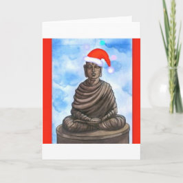 Buddhism - Buddha - Merry Christmas Hat Feiertagskarte