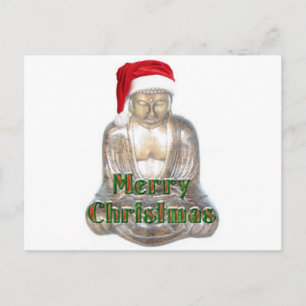 Buddhism - Buddha - Merry Christmas Hat Feiertagspostkarte